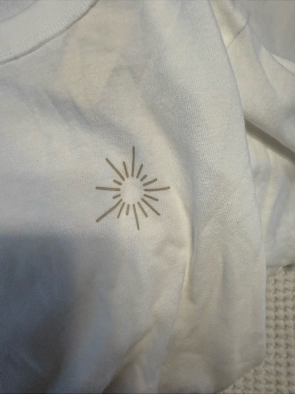 Aerie OFFLINE Cotton Blend Boyfriend Tee Shirt Top M Classic White - Picture 5 of 9